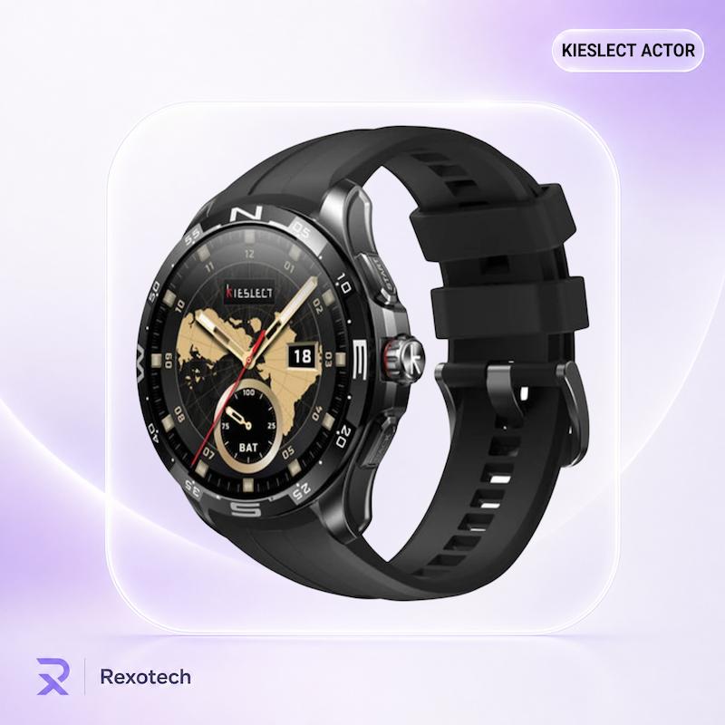 ساعت هوشمند کیسلکت Kieslect Actor نمایشگر AMOLED مکالمه بلوتوثی GPS داخلی و باتری ۱۵ روزه