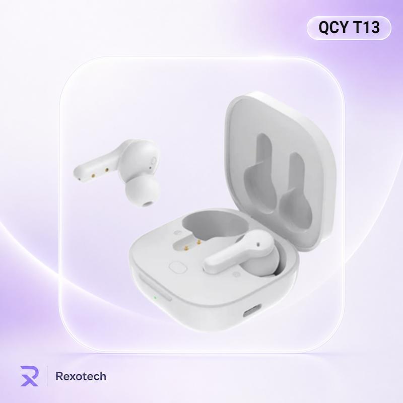 هندزفری بلوتوثی کیو سی وای QCY T13 با بلوتوث 5.1، فناوری ENC، درایور 7.2 میلی‌متری و شارژدهی تا 40 ساعت