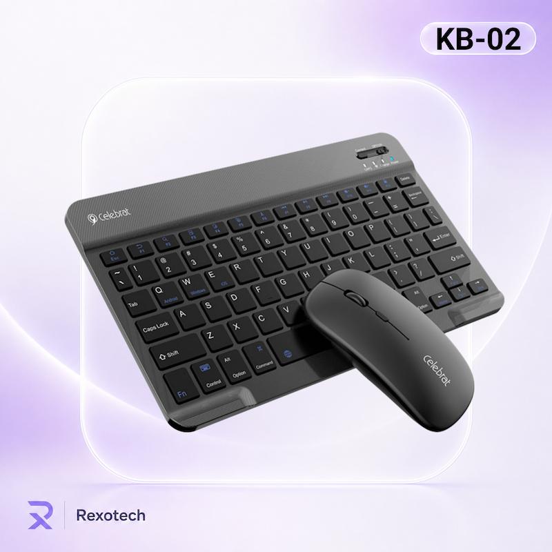 ست کیبورد و موس بی‌سیم سلبریت مدل Celebrat KB-02