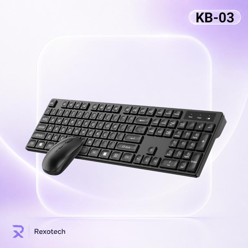 ست کیبورد و موس بی‌سیم سلبریت مدل Celebrat KB-03