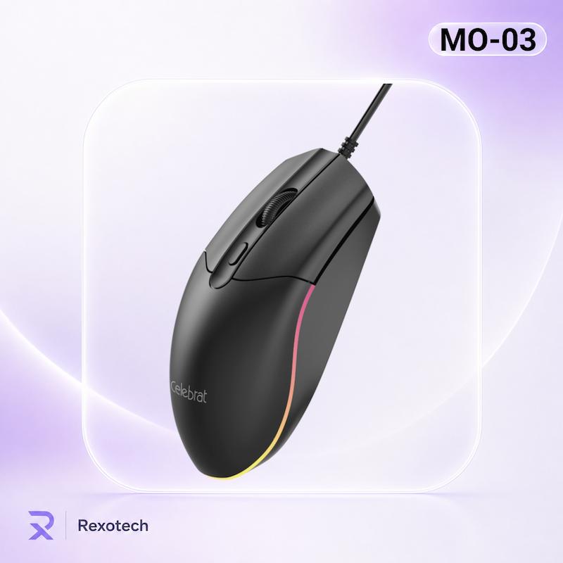 موس سیمی RGB سلبریت مدل Celebrat MO-03