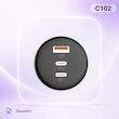شارژر فندکی 160W الدینیو مدل C102 به همراه کابل USB-C