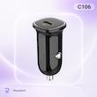 شارژر فندکی الدینیو مدل C106 به همراه کابل USB-C