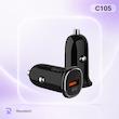 شارژر قندکی الدینیو مدل C105 به همراه کابل USB-C