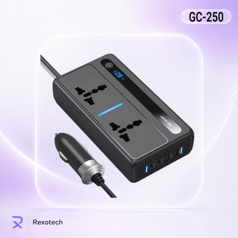 اینورتر فندکی 200 وات گرین لاین مدل GC-250