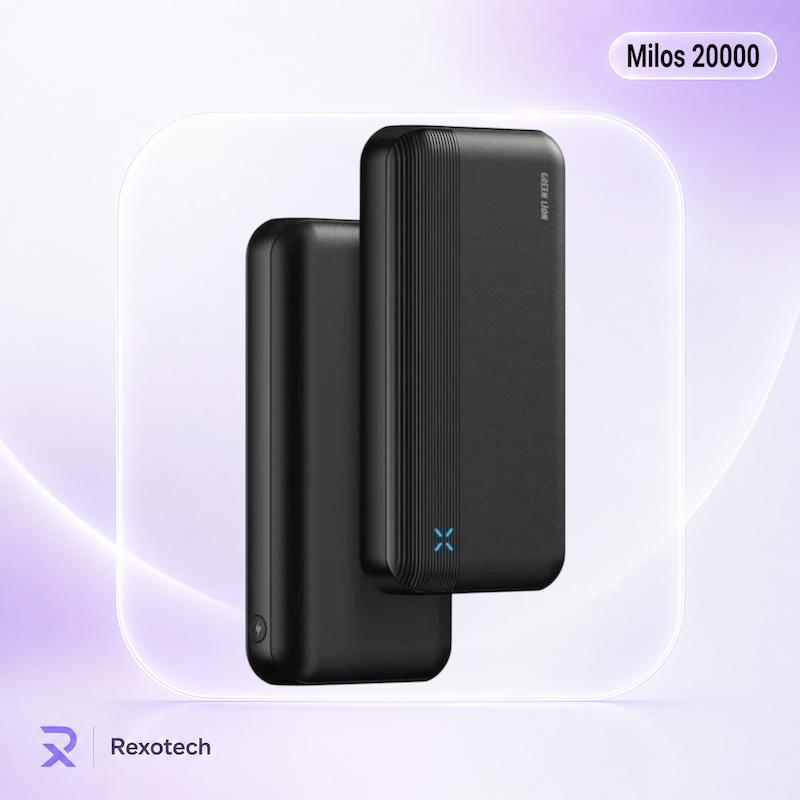 پاوربانک گرین لاین مدل Milos با ظرفیت 20000 میلی آمپر ساعت
