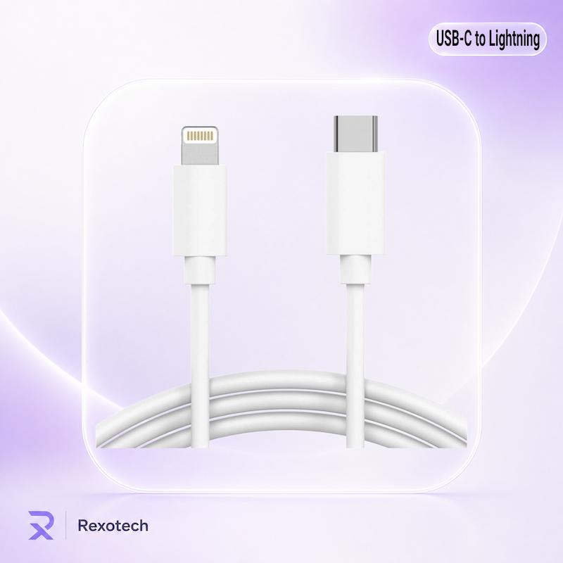 کابل شارژ USB-C به Lightning اپل به طول ۱ متر