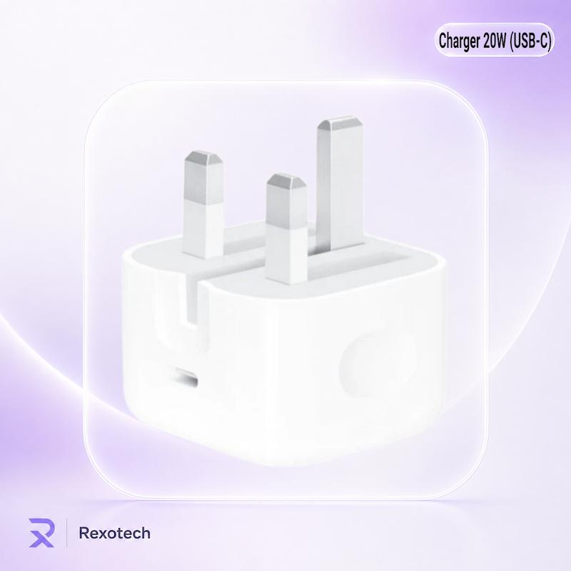 شارژر دیواری 20 وات اپل مدل 20W USB-C کپی ۶ پین