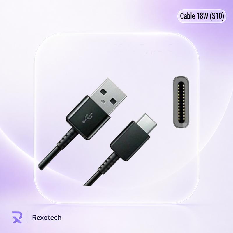 کابل18 وات USB-C به USB سامسونگ S10 18W به طول ۱ متر