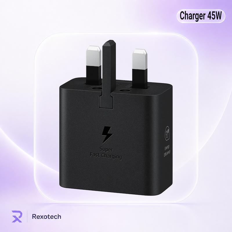 شارژر دیواری 45 وات سامسونگ مدل 45W USB-Cدرجه AA