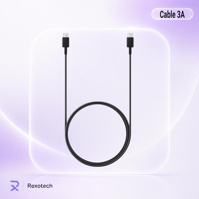 کابل USB-C به USB-C سامسونگ 3A به طول ۱ متر