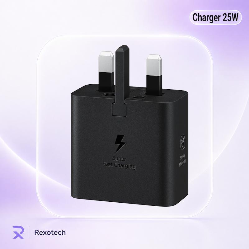 شارژر دیواری ۲۵ وات سامسونگ مدل 25W USB-C