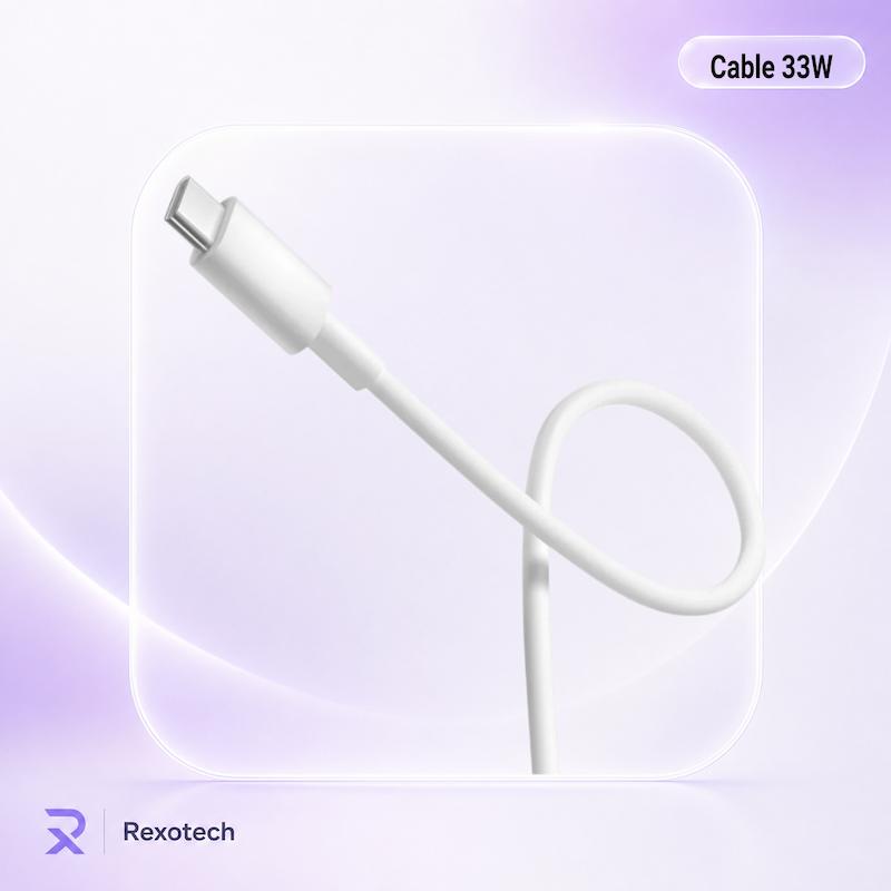کابل شارژر ۳۳ وات USB به USB-C شیائومی 33W