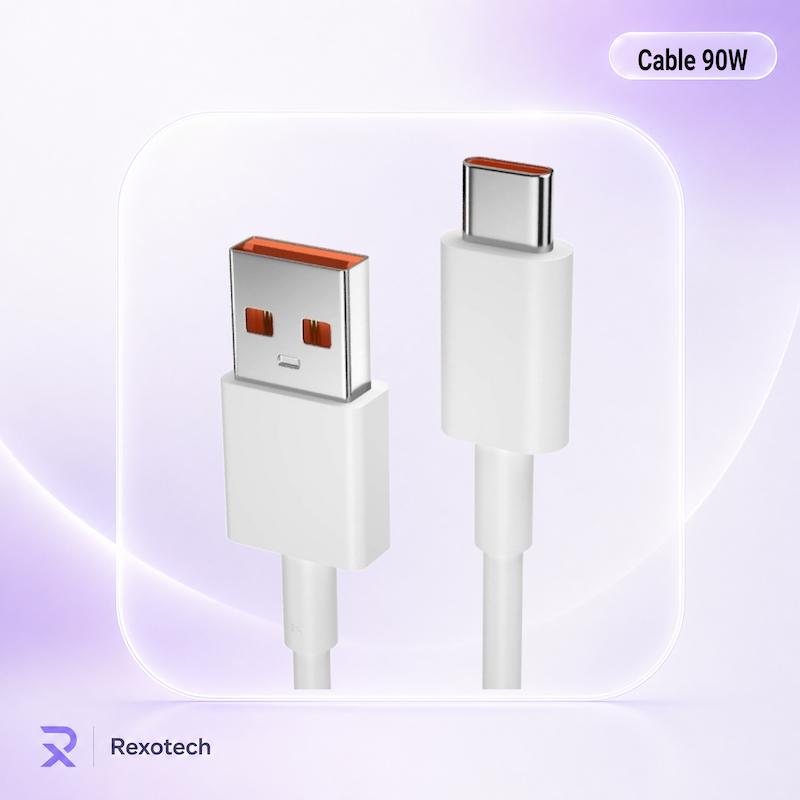 کابل شارژر ۹۰ وات USB به USB-C شیائومی 90W