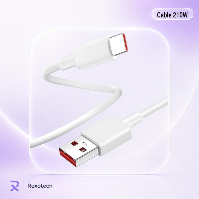 کابل شارژر 210 وات USB به USB-C شیائومی 210W