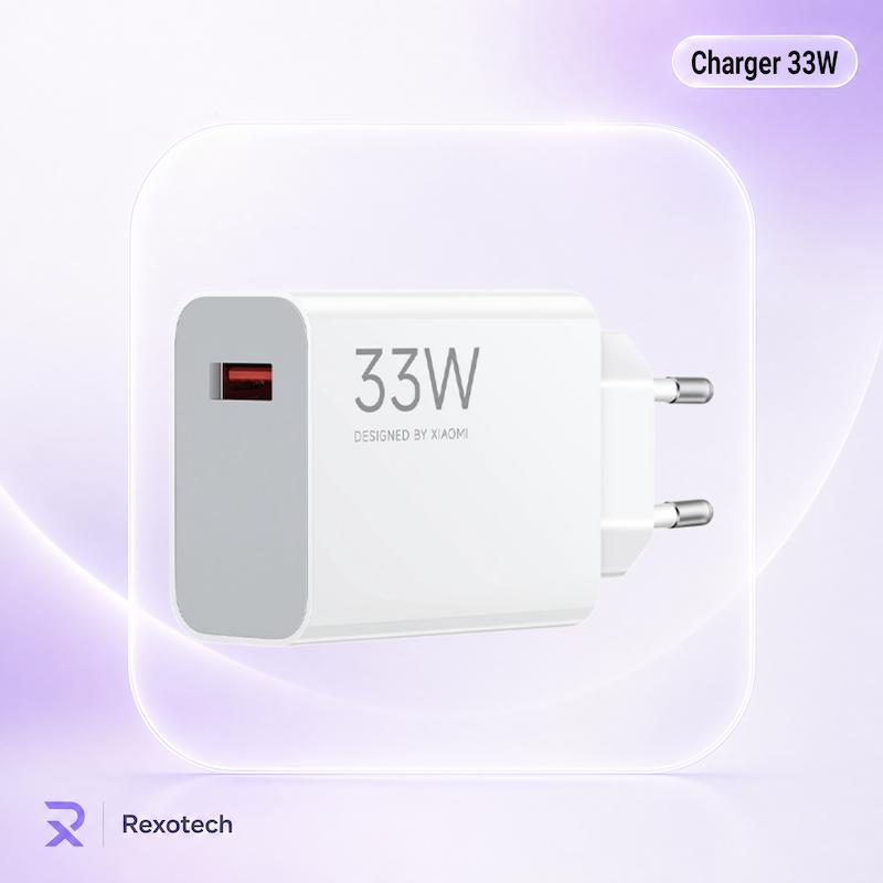 شارژر دیواری ۳۳ وات شیائومی 33W