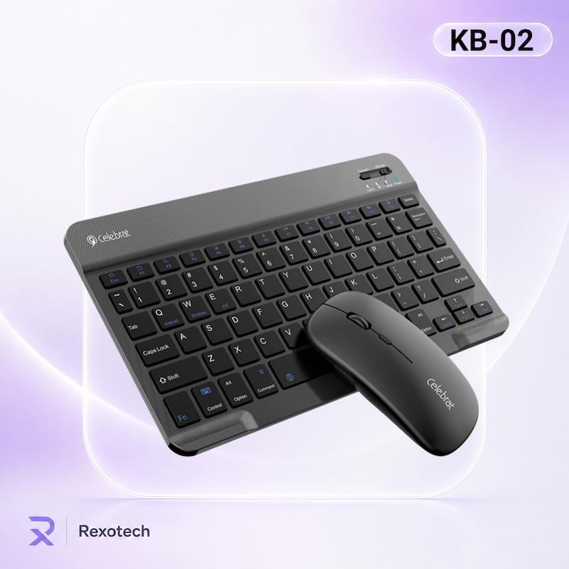 ست کیبورد و موس بی‌سیم سلبریت مدل Celebrat KB-02