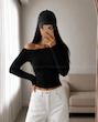 کراپ یقه کج وارداتی
