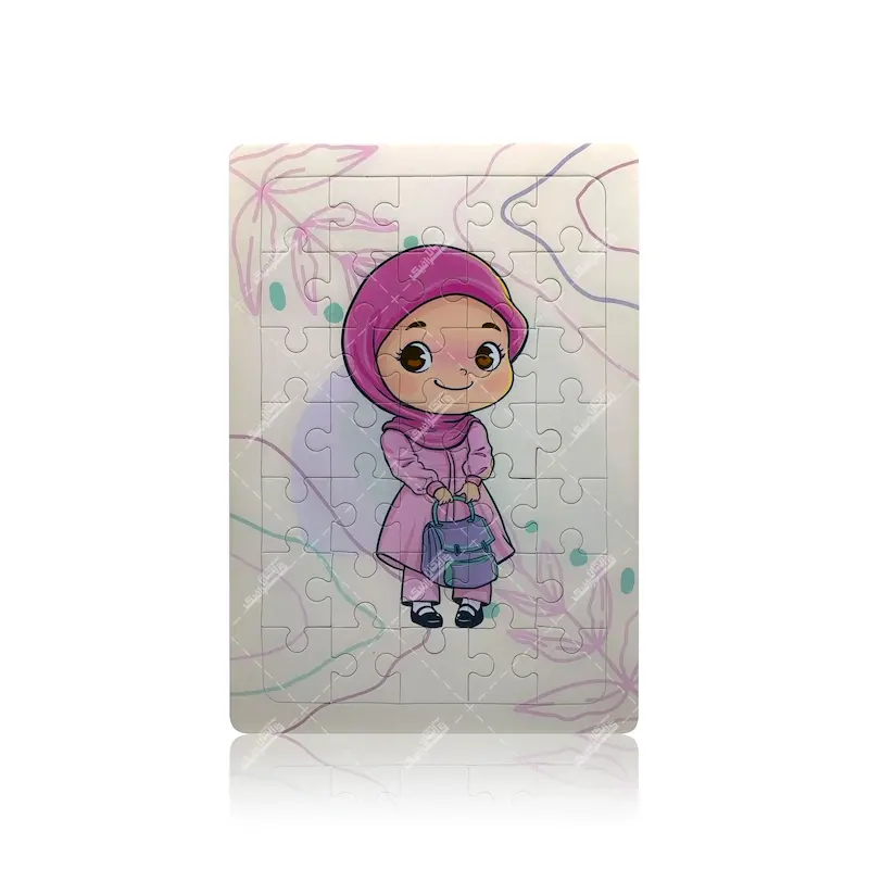 پازل دخترانه دانش آموز | ۳۵ تکه با پشت‌ کار وایت‌ برد