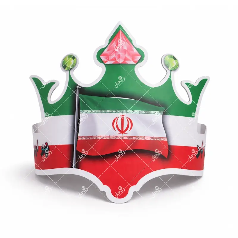 تاج پرچم ایران مقوایی