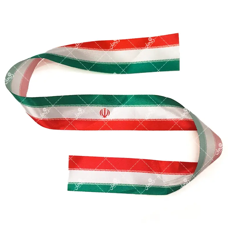 سربند ساتن طرح پرچم ایران