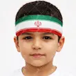 سربند ساتن طرح پرچم ایران