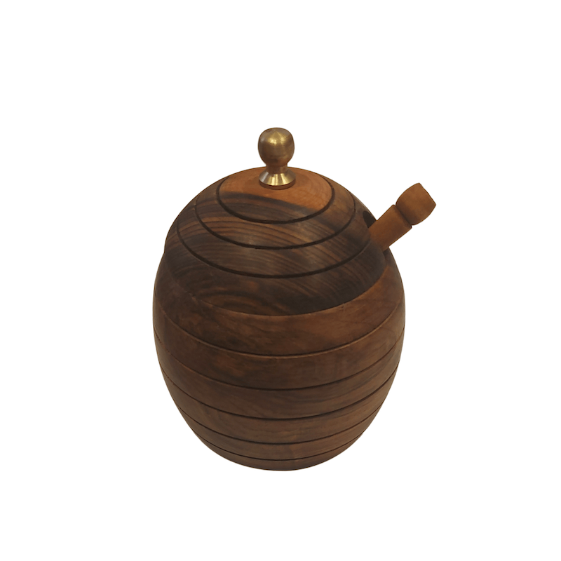 عسل خوری چوبی خط دار