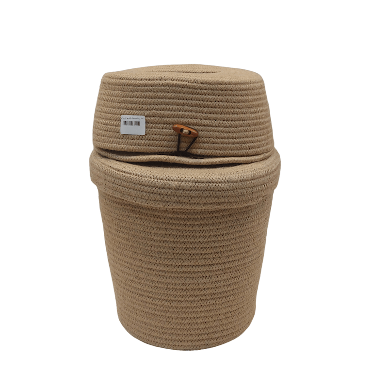 ست سطل و جا دستمالی کنفی 