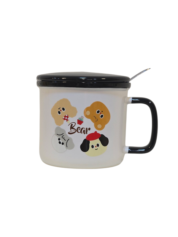 ماگ سرامیکی با طرح سگ و گربه 