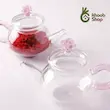 قوری پیرکس زعفران | طرح گل رز
