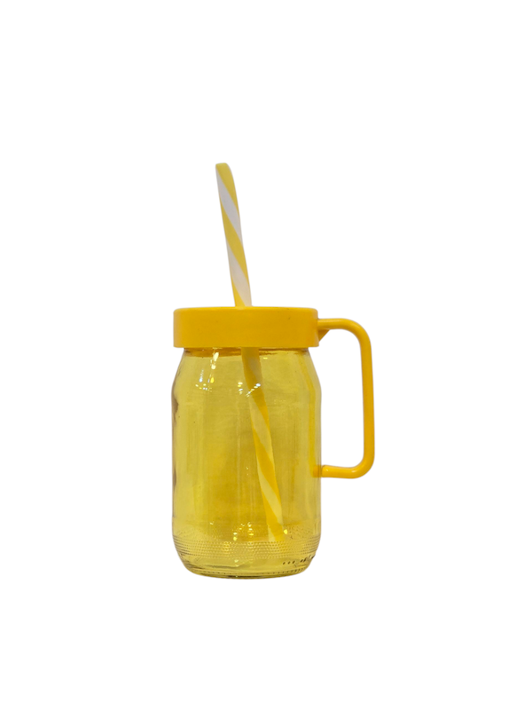 بطری شیشه‌ای مدل نینی سرو زرد برند Herevin