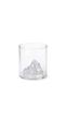 لیوان شیشه‌ای کوهستانی رنگی مدل Mountain Glass | لیوان دکوراتیو و خاص پذیرایی