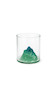 لیوان شیشه‌ای کوهستانی رنگی مدل Mountain Glass | لیوان دکوراتیو و خاص پذیرایی