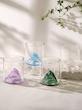 لیوان شیشه‌ای کوهستانی رنگی مدل Mountain Glass | لیوان دکوراتیو و خاص پذیرایی