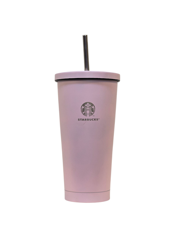 لیوان اسموتی رنگی درب‌دار 