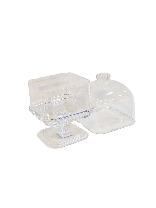 عسل‌خوری آکرولیک مربع پایه‌دار بزرگ مالک 