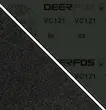 سنباده دیسکی مشکی فیبری VC121 دیرفوس deerfos