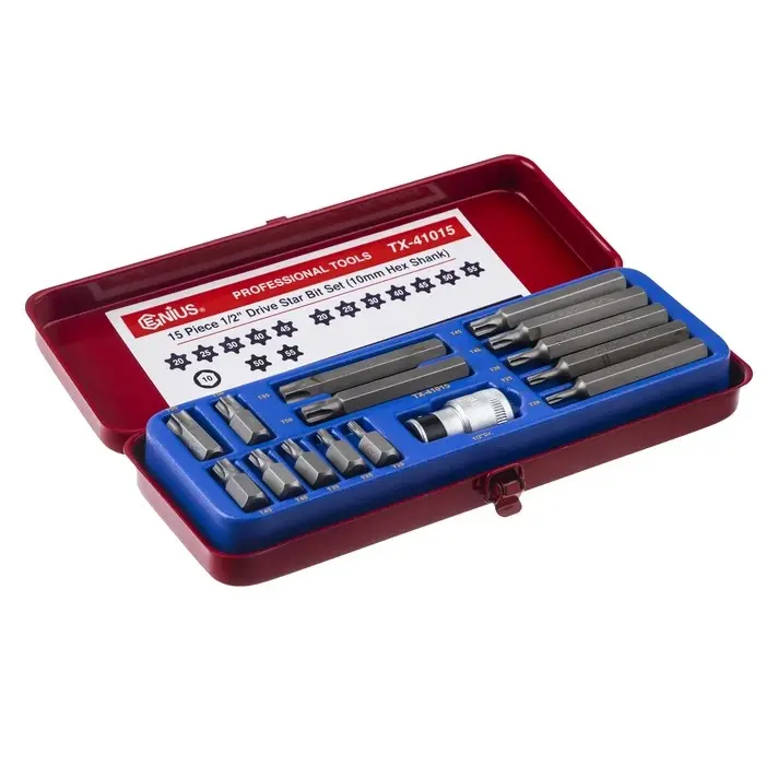 مجموعه 15 عددی سری آچار آلن ستاره ای جنیوس تولز مدل TX-41015