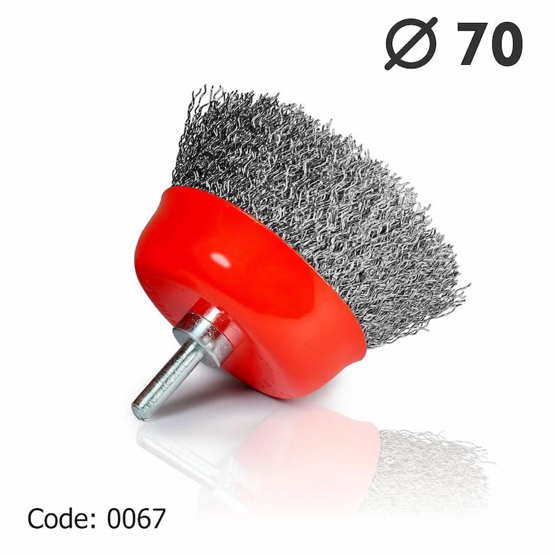 برس سردریلی کاسه ای افشان 70 یال 25 مرکز دنباله سایز 6