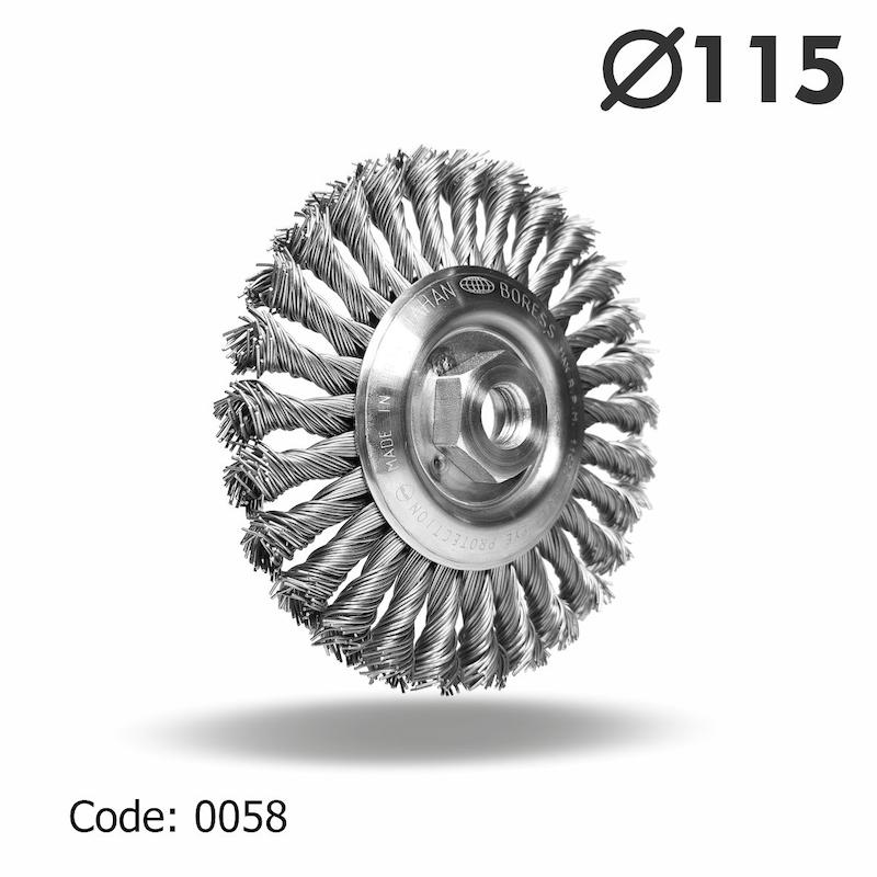 برس تخت بافته 115 ضخامت 10 مرکز مهره سایز 14×2 mm