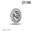 برس تخت بافته 100 ضخامت 10 مرکز مهره سایز 14×2 mm