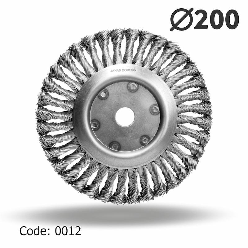 برس تخت بافته 200 ضخامت 18 مرکز سوراخ سایز 22.2 جهان برس