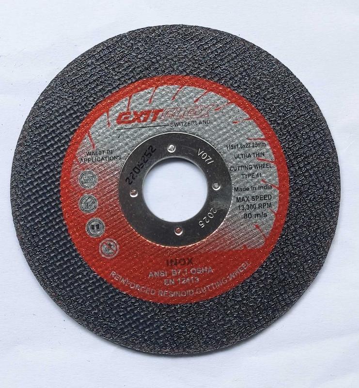 سنگ برش آهن و استیل 22×1.6×115دوکاره (Exit Flex)
