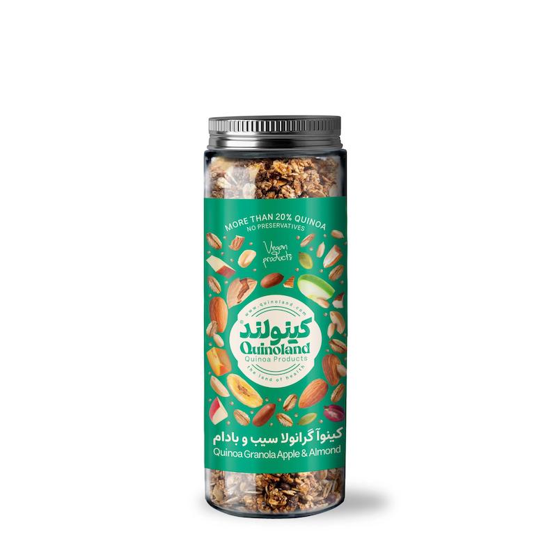 گرانولا سیب و بادام 