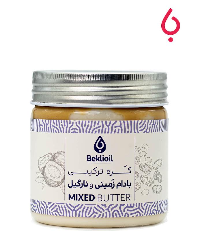 کره میکس نارگیل و بادام زمینی