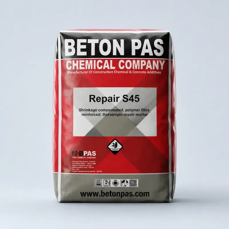 ملات ترمیمی الیاف‌دار RS45
