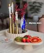 سینی بیضی پایه دار سنگی 