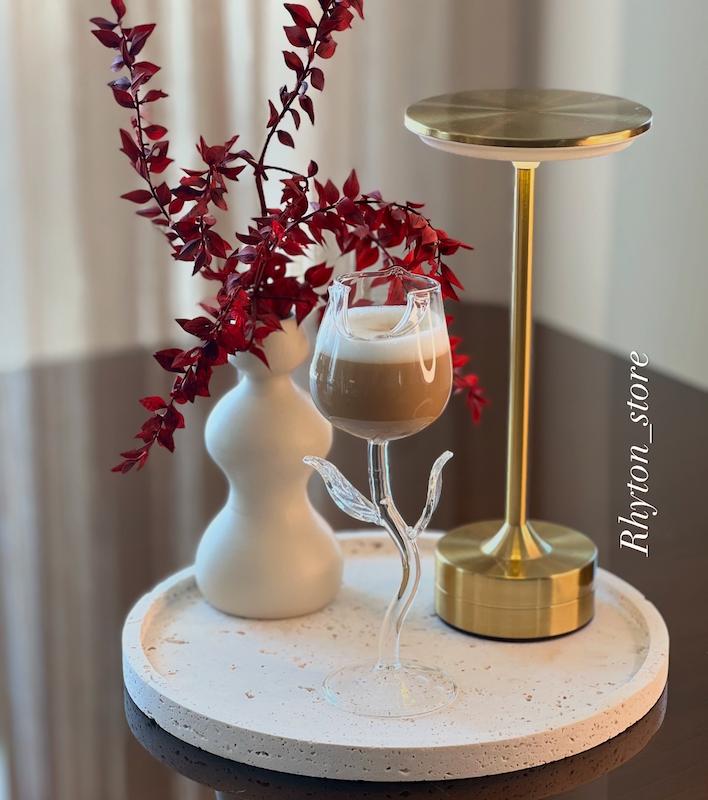 آباژور شارژی فلت طلایی