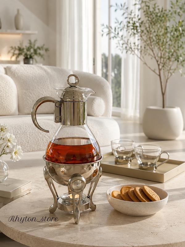 قوری وارمر شیشه‌ای NTC | Tea Warmer