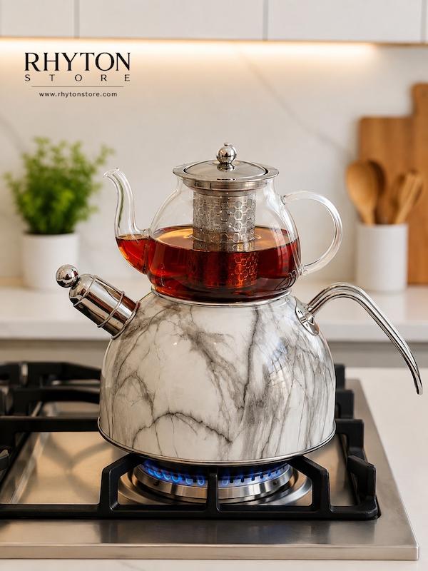 کتری قوری استیل کورکماز مدل A-3688